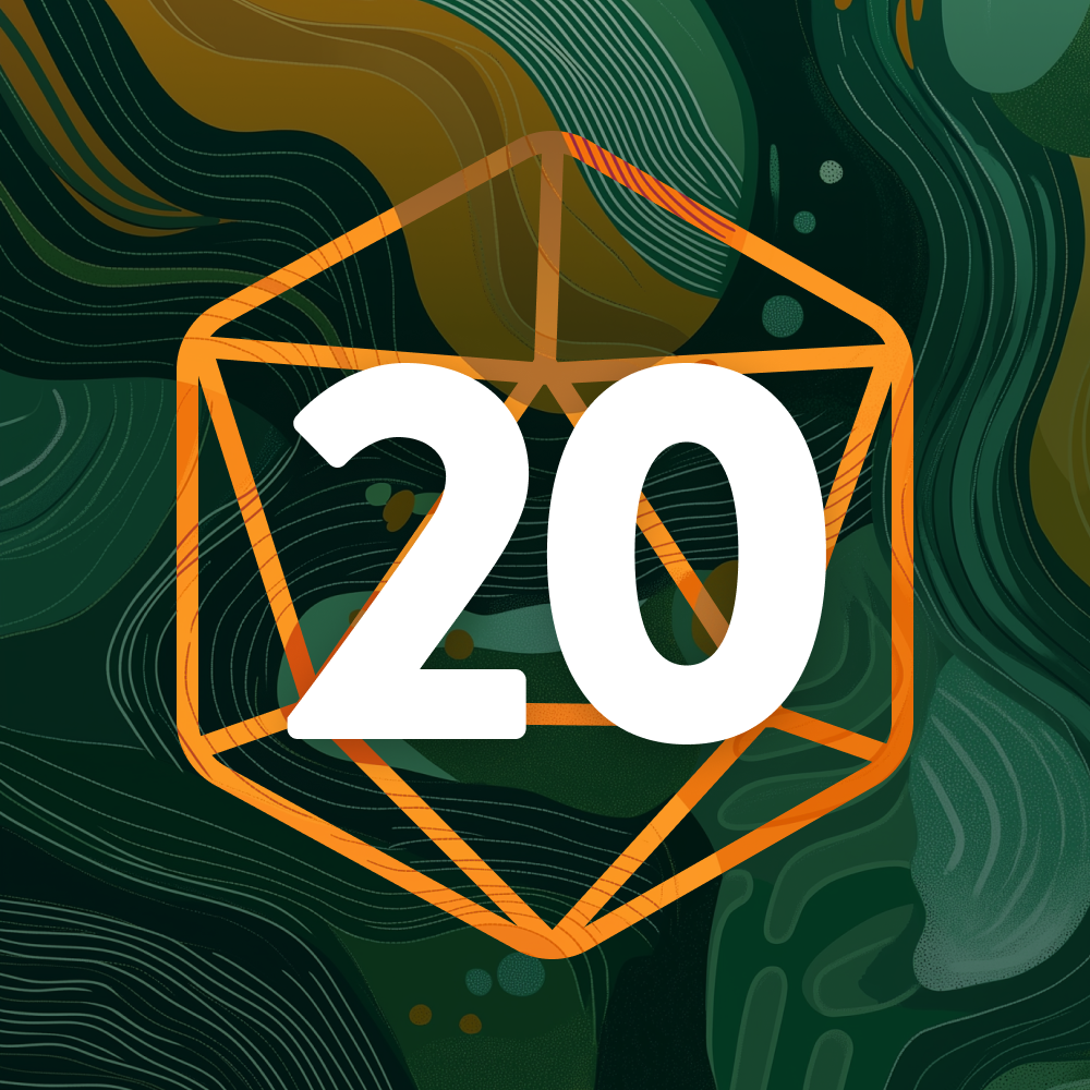 Random d20 lockscreen wallpaper